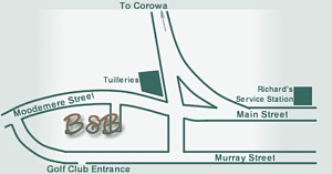 Map to Cottage Entry
